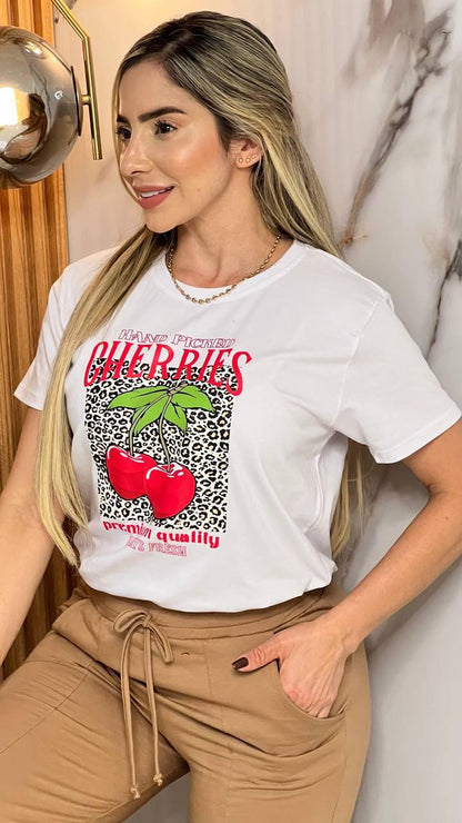 Conjunto bota campana cereza